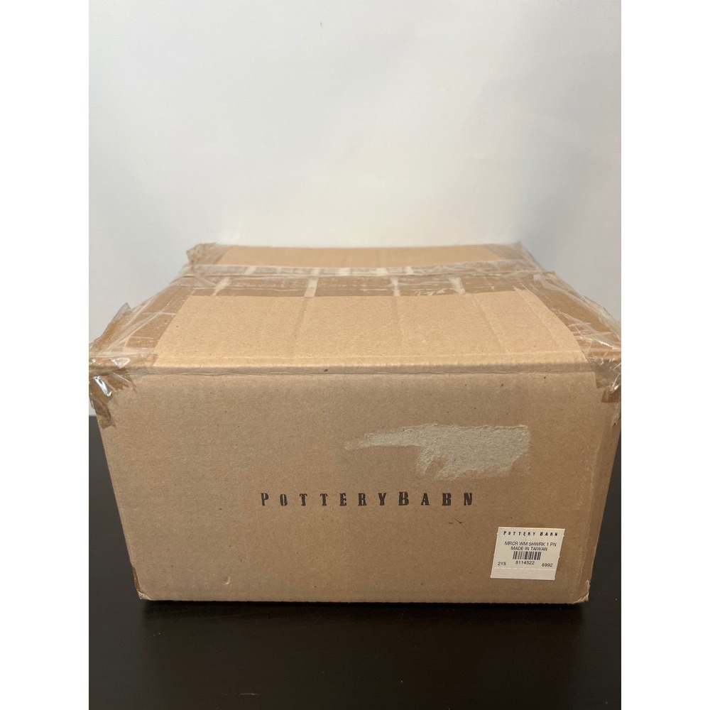 Pottery Barn Mercer Shower Caddy Polished Nickel Wall Mount Wire Basket 9" - Picture 9 of 10